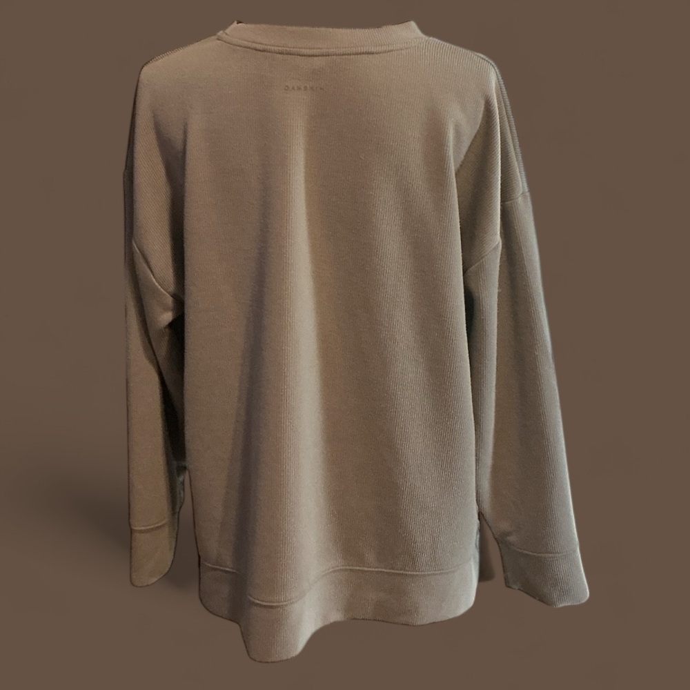 Danskin Beige Ribbed Top XL - Picture 4 of 8